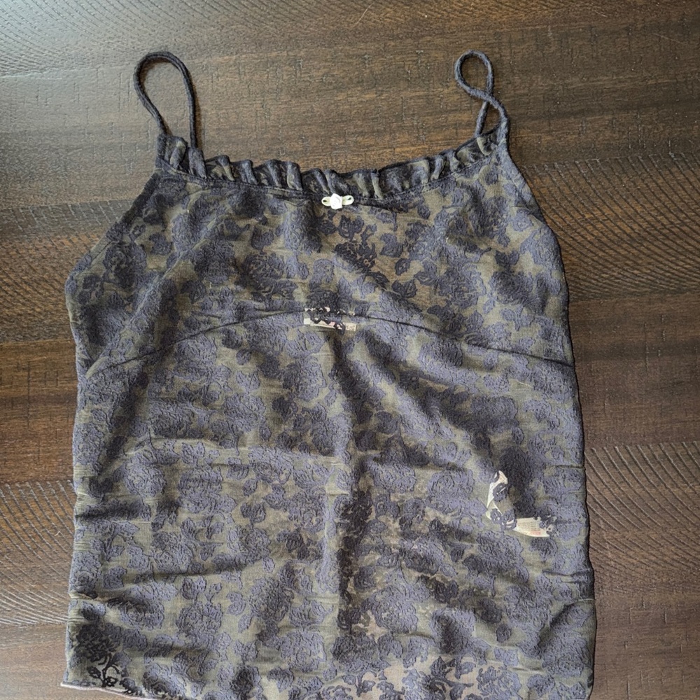 New Free People Intimately by Free Black Lace Camisole Top Small